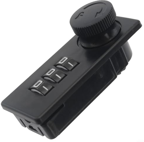 Zilimontt Lonf Serrure à combinaison à 3 chiffres avec mot de passe, tiroir sans clé et casier de bureau, serrure de sécurité en ABS durable 26 x 61,5 mm, pour boîtes aux lettres, métal