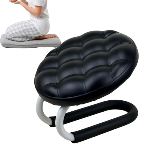 Baoqifong Sedia per Meditazione, Panca per Mindfulness, Preghiera e Meditazione, Sgabelli Ergonomici da Ginocchio Portatili Comodi per Rilassamento Donne Uomini Adulti Anziani Principianti Ufficio