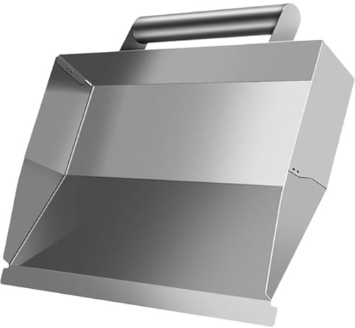 Ciieeo Utensile per Bordatura in Calcestruzzo in Acciaio Inox 323X200X50Mm, Strumento di Raschiatura per Intonacatura Pareti Interne ed Esterne, Cazzuola Manuale Ergonomica per Finitura