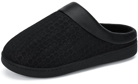 Mishansha Pantoufles Hommes Femme Hiver Mémoire Mousse 36-49 EU | Chaussons, Peluche, Chaudes, Antidérapante, Léger, Antidérapantes, Intérieur, Extérieur