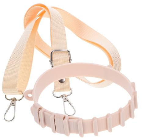 SHERCHPRY Sangle de Bouteille d'eau en Silicone Khaki Ajustable Poignée Pratique pour Gourde, pour Activités Outdoor et Transport Facile