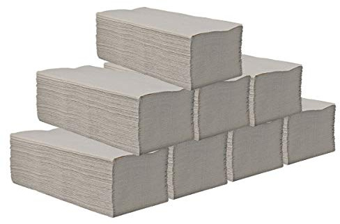 FETEX | Papierhandtücher 1-lagig [250-5.000 Blatt] Falthandtücher 25x23cm natur ZZ (20)