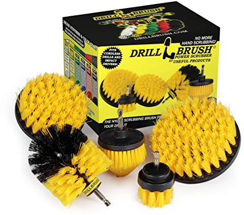 Bohrbürste Power Scrubber von Useful Products - Duschbürste - Duschreiniger - Toilettenreiniger - Badreiniger - Toilettenbürste - Fliesenreiniger - Bodenreiniger - Badzubehör-Set - Saubere Dusche