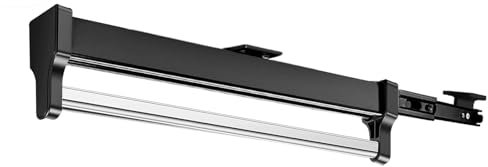 Ausziehbare Kleiderstange zum Herausziehen der Kleiderbügel Verstellbarer Kleiderschrank Teleskopstange Kleiderstange (292mm, Schwarz)