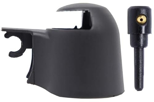 Inovey Heckwischerarm Wiper Cover Cap Unterlegscheibe Jet Düse Kompatibel Mit Vw Transporter T5 Multivan Caravelle Doubleback California 2003.2015 - Düse und Kappe - 2Stück