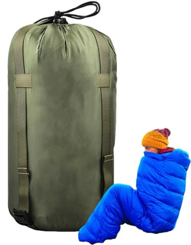 Meindin Schlafsackaufbewahrung, Packsäcke für Rucksackreisen,Wasserdichter Schlafsackbezug von Stuff Sacks - Kompressionsrucksack mit großem Fassungsvermögen, Schlafsack für Reisen, Camping, Wandern