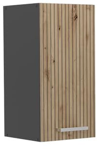 Vicco Hängeschrank R-Line, hängender Küchenschrank, Artisan-Eiche/Anthrazit, 30 cm