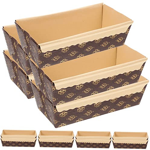 Cabilock 25stücke Papier Kuchenhalter Ölfest Papier Kastenform Zum Backen Kastenform Backzubehör