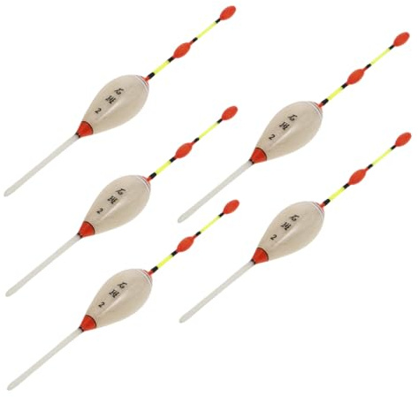BESPORTBLE 5pcs Portable Fishing Bobbers Pole Floats for Carp Lake Ice Fishing High Buoyancy
