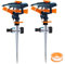 2 Pcs Irrigatore Giardino Rotante, dellyy Irrigazione Per Prato Rotante, Girandola Per Irrigazione Orto, Irrigatore a Battente, Irrigatore Per Prato 360 Gradi