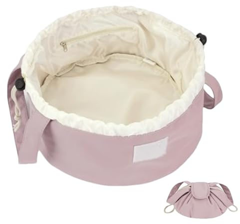 Bolsa de Maquillaje con cordón, Bolsa de cosméticos portátil, Bolsa organizadora de Maquillaje de Gran Capacidad, Bolsa organizadora de cosméticos para cosméticos, teléfono Celular y pañuelos.