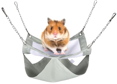 MiOYOOW Amaca per Piccoli Animali, Amache a Doppio Strato per Porcellini D'India Impermeabile, Letto Nido da Appendere per Ratti, Pappagalli, che Giocano e Dormono in Estate