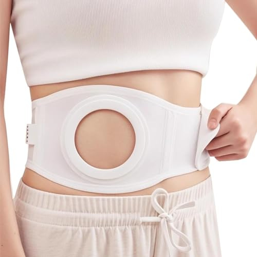 Bolsa de Estoma, Fajas para Colostomia para Hombres y Mujeres, Ajustable y Lavable para Pacientes con Colostomía para el Cuidado Posoperatorio Después de la Cirugía(M)