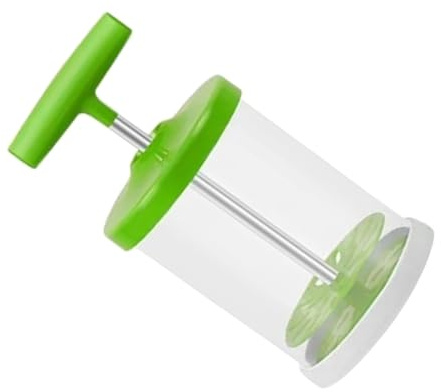 Ipetboom Batteur Main Manuel Portable pour Mousse de Lait et Œufs Emulsionneur Pratique pour Cappuccino et Pâtisserie Poignée Ergonomique Facile à Nettoyer Accessoire de Cuisine Vert