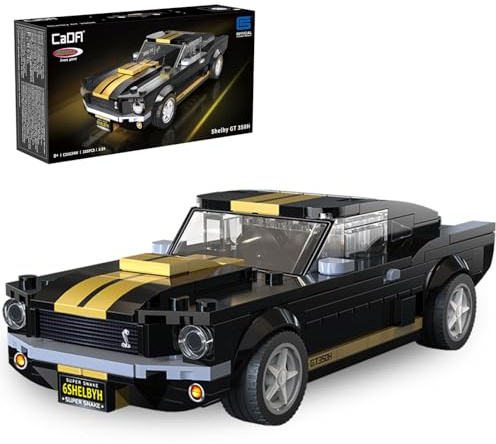 JAMARA 402883 CADA Shelby GT 350 H 1:24 klossar – leksak modellbil, sportavskiljare för barn från 8 år, presentidé pojkar och flickor, detaljerad design, tryckta komponenter