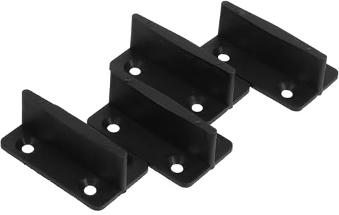 VALICLUD Coulissante L'usure Noir en Porte Guide Plastique de Inférieur Facile Résistant Installation pour Portes de Placard et Coulissantes à Domicile