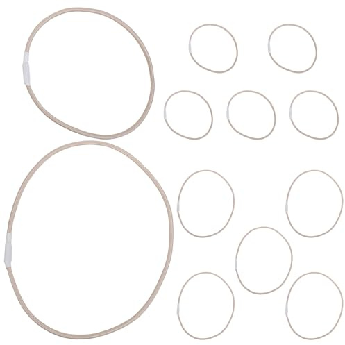 UTHCLO 12 Elastici Antiurto per Microfono in Gomma Resistenti, Fasce di Ricambio per Supporto Antiurto, Accessori per Studio di Registrazione, Podcast e Trasmissioni Live