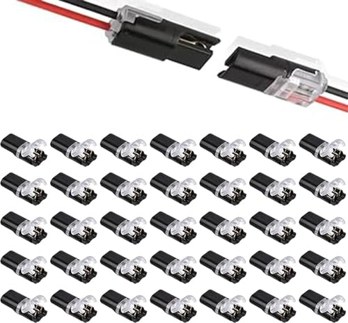 30 Pcs wire connectors, electrical connectors, double wire plug in connector, Durable And Reliable for Home and Professional Use, Compact Design for Easy Storage