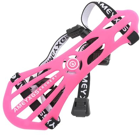 Protector de brazo ligero para tiro con arco, color rosa, 16 x 6,5 x 0,9 cm