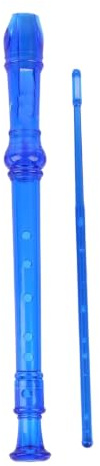Vuxeninspelare Plastblockflöjt Med Sammetsväska Sex Hål Och Åtta G Typ Sopran Nybörjare Vuxen Instrument(Blue)