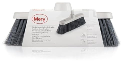Mery - Scopa per Pulizia di Superfici Delicate, Cespugli Morbidi, Rimuove la Polvere Senza Lasciare Tracce