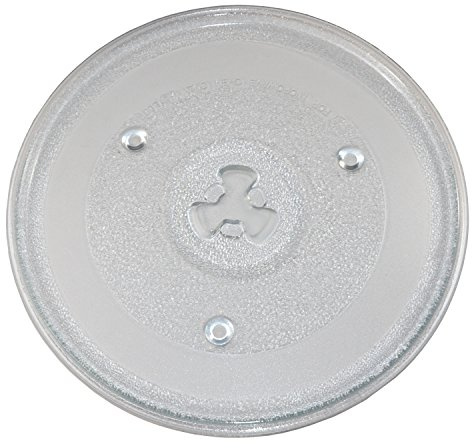 HQRP 10-1/2 inch Glass Turntable Tray Compatible with Hamilton Beach EM925AJW-P1 EM925AJW-P2 0.9 Cu. Ft. 900W Microwave Oven Cooking Plate 270mm