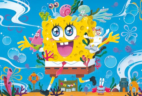Schmidt 56545 Spongebob Kinderpuzzle, 100 Teile | Abenteuer in Bikinibottom