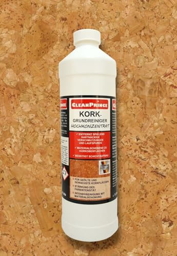 Kork Grundreiniger Hochkonzentrat 1 Liter | Korkbodenreiniger für geölte und gewachste Korkböden