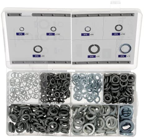 Restagraf - Coffret de Rondelles Grower Diamètre 5 à 14 mm - NFE 25-515 - Assortiment Compartimenté - Rangement Atelier - Réf. 70121 - Coffret de 470 pcs
