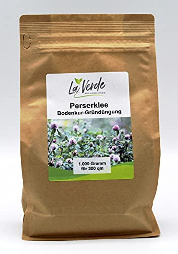 La Verde MEIN GARTEN UND ICH. Perserklee Samen 1kg für 300m², Bodenkur und Gründüngung, bienenfreundlich und schnellwachsend, Saatgut ohne Gentechnik