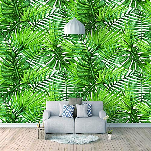 WMHDSJ Photo mural papier peint Feuille de palmier Tung 200x250cm Auto-adhésif Tapisserie Decoration Murale Poster Salon Appartement Photo d'art