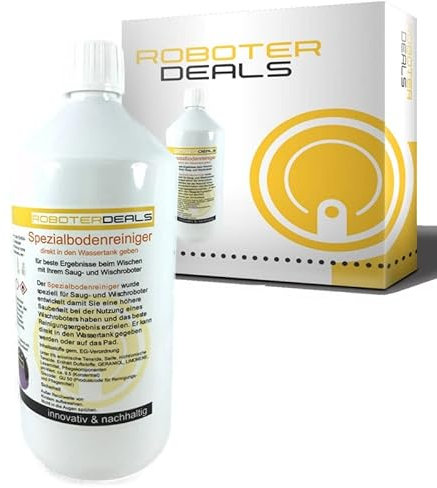 Nettoyant de sol spécial directement pour le réservoir d'eau pour tous les robots aspirants et serpillières.