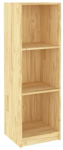 vidaXL Massivholz Kiefer Bücherregal Raumteiler Standregal Aktenregal Wandregal Regal Raumtrenner Bücherschrank Holzregal 36x33x110cm