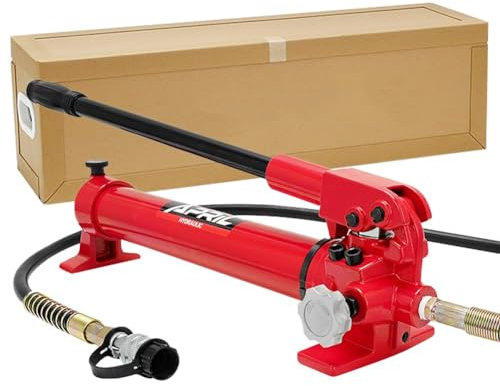 HYQNG Manual Hydraulic Pump With Hose, 10000Psi Hand Lifting Pump With Hose & ZG3/8 Thread, Max 700kg/㎝² High Pressure Pump, Suitable For Using With Varieties Of Hydraulic Tools CP700