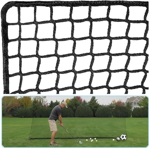 IUZEAI Golf-Übungsnetz, Golfball-Schlagnetz (nur Netz), strapazierfähiges Nylon, Golfsportnetz, Barrierenetze, 3 x 3 m, 3 x 4,6 m, 3 x 20 m