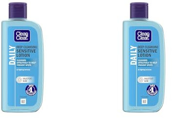 Clean & Clear Deep Cleansing Lotion for Sensitive Skin 200ml (Pack of 2)