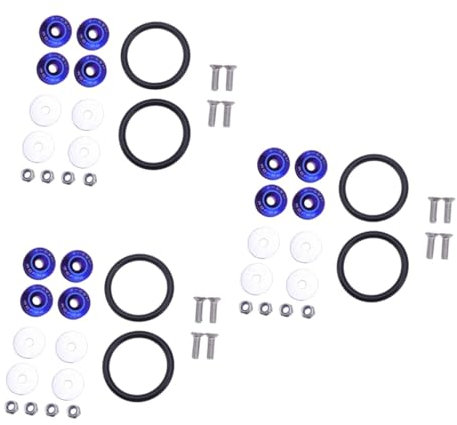 CALLARON 3 Sets Solide Billet Aluminium Fastener Kit Für Auto Stoßstangen Stamm Beschichtet