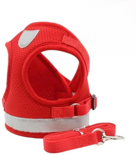 umsl Hochwertiges Hundegeschirr und Leine, Hundezubehör für kleine Hunde, Brustgeschirr, Hundeleine, Französische Bulldogge, Mops, mittelgroße Haustierzubehör