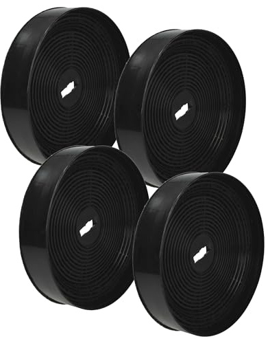 vhbw 4x Aktivkohlefilter kompatibel mit Oranier Meba 90 W | Meba 90 S, Miran 60 S, Mini, Mix, Miran 90 S Dunstabzugshaube - 17,05 cm