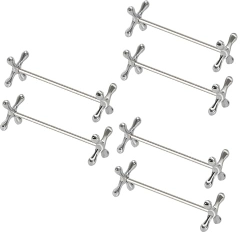 LABRIMP 6pezzi Poggia Bacchette Metallo Design per Decorazione Tavolo da Pranzo Supporto per Posate e Cucchiai Pratico e Facile da Pulire Accessorio Cucina Elegante