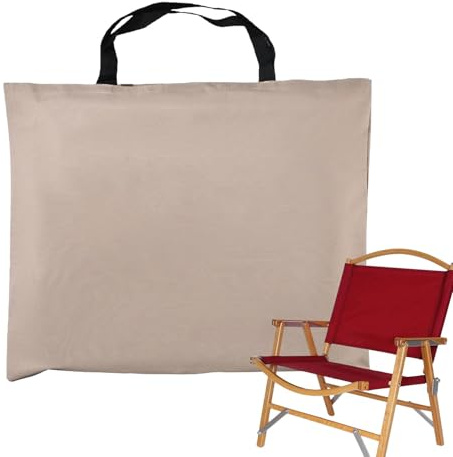 Bolsa de transporte para silla plegable – Bolsa de almacenamiento portátil para silla de viaje | Resistente funda de transporte para silla de exterior, ligera y plegable con asa, para camping, playa,
