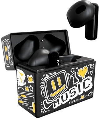 Techmade Écouteurs Bluetooth XM191 in-Ear sans Fil avec Micro, Casque Sport Tactile, Boîtier de Recharge Magnétique, Compatibles iOS Android, BT 5.3, Stéréo HD