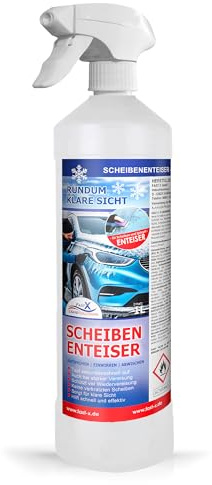 FASTX LIQUIDSOLUTIONS Fast X Hochleistungs-Scheibenenteiser – Schneller Enteiser für Klare Sicht und Sicherheit in der Winterzeit (1 Liter Spray)