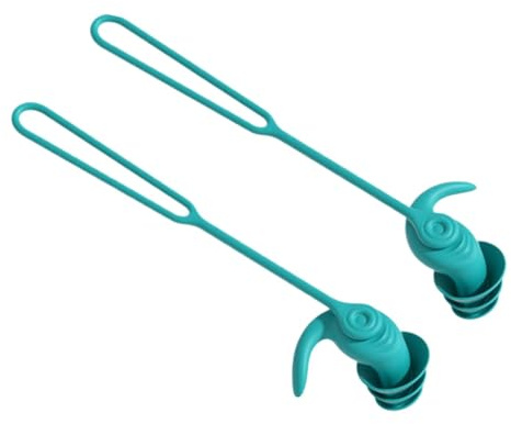 Swimmers - Tapones para los oídos de natación con reducción de ruido, tapones reutilizables para los oídos de agua con cordón, accesorios de natación, protección auditiva para adultos y niños