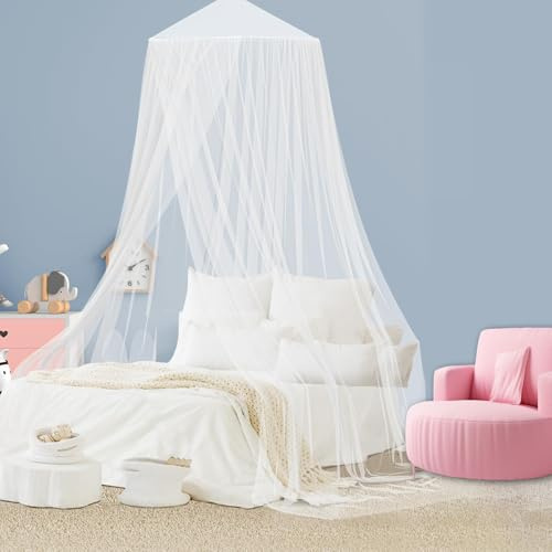 Moustiquaire De Lit, Moustiquaire Lit Simple/Double, Moustiquaire Lit Bebe, Moustiquaire Pour Lit, Protection fiable Contre Les Insectes et baldaquin, pour Le Voyage et la Maison(0,6 × 2,5 × 11 m)