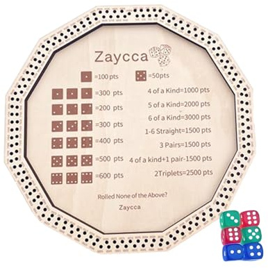 Zuasdvnk Würfelbrett, kleines Würfelbrett – Dice Gay – Unterhaltung Spielplatte aus Holz für Frauen, Erwachsene, lustig, Frauen, Männer, Reisen zu Hause