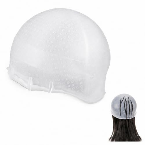 BESTYASH Gorro de Mechas Silicona Profesional Reutilizable para Teñido