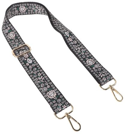 KAILIKETIY Vintage Pattern Banjo Replacement Strap, Adjustable Polyester Shoulder Strap for Banjo and Mandolin Players, Sturdy Instrument Accessory for Comfortable Playing: 1