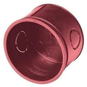 1 Pezzo Scatola 502 Da Incasso Ø85x42mm, Tondo Interasse 80mm Per 2 Moduli, Cassetta Da Incasso, Montaggio A Parete, Scatola di Distribuzione e Derivazione