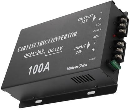 Adattatore convertitore di potenza da 20-30 V a 12 V Modulo Step Down 100A 800 W Adatto per sistemi audio per veicoli Apparecchiature industriali Protezione da sovraccarico Stabilizzatore di tensione